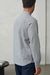 Chemise col officier en coton bio | rayée bleue "nathan eco oxford striped navy" - About Companions