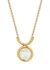 Collier en argent plaqué or | pendentif en cristal de montagne "necklace tul crystal gold" - Kamena