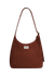 Sac à main en coton biologique | marron "hobo claire - chocolat"