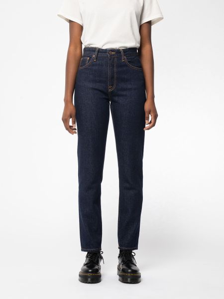 Jean mom brut en coton bio - breezy britt rinsed malibu