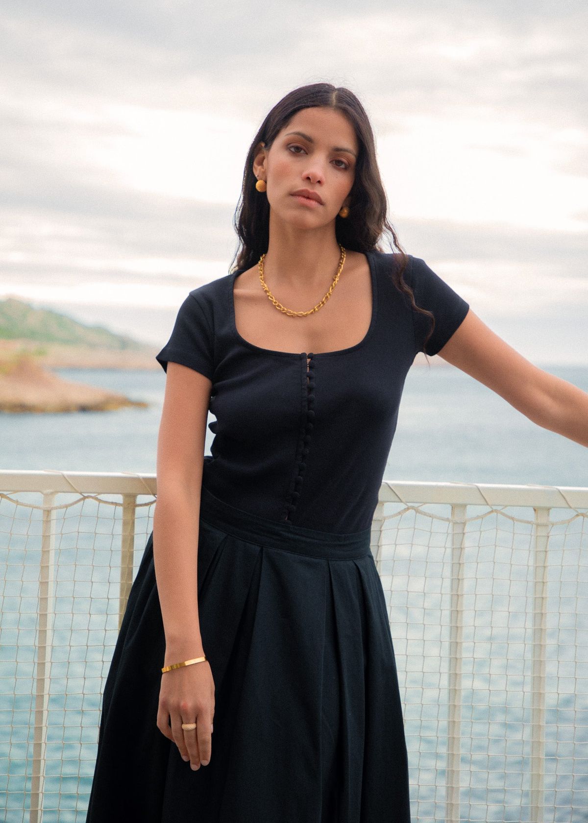 Top vera noir - Bonjour Demain