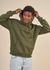 Sweat à capuche en coton bio | vert "classic organic hood seaweed green"