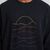Sweat en coton bio | noir à motifs "sweatshirt malmoe sunset lines emb black" - Dedicated