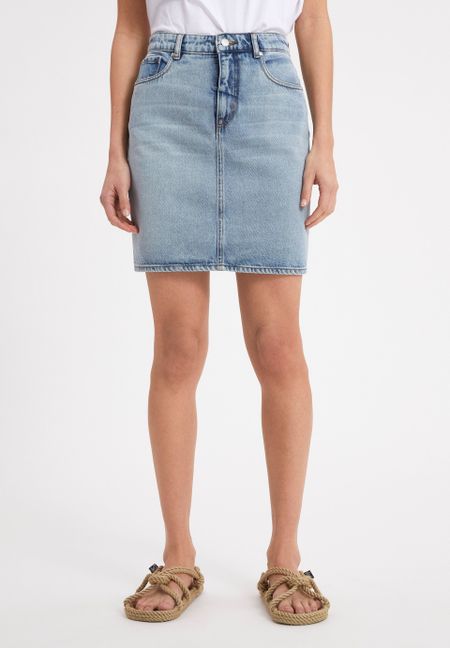 Jupe en jean bleue en coton bio - aava
