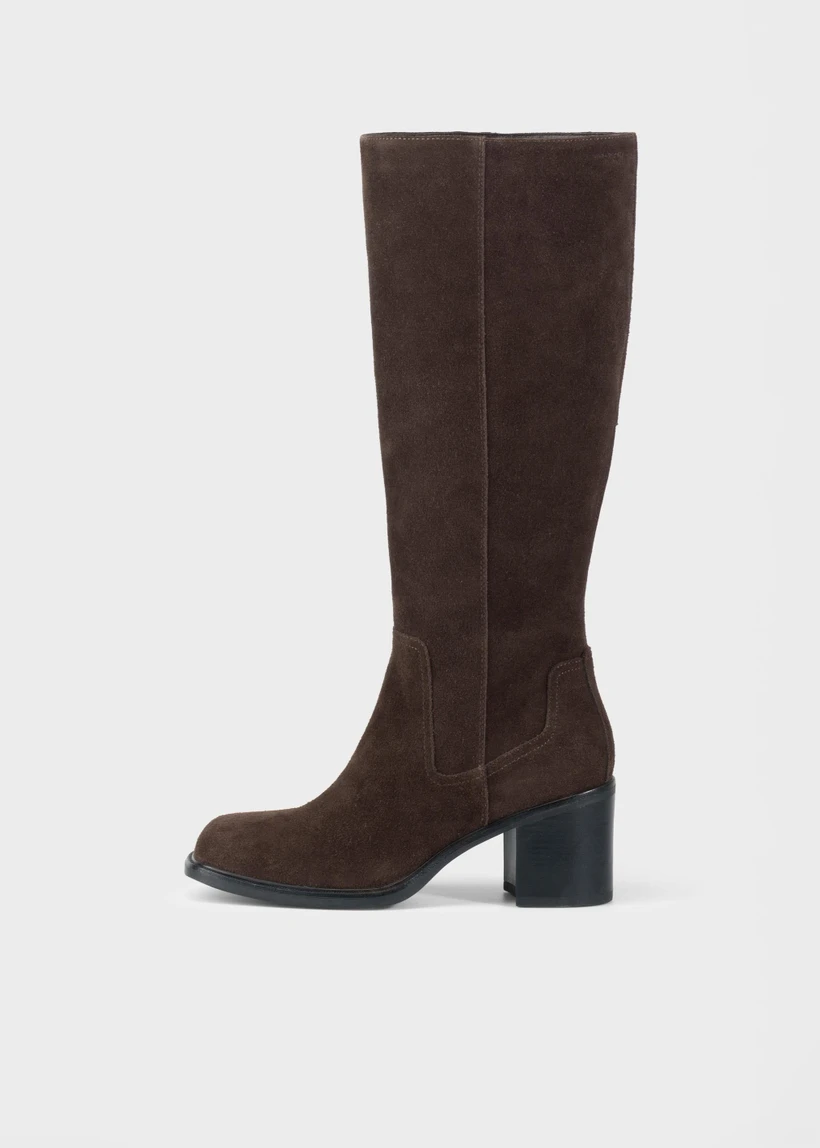 Bottes hautes en cuir certifié | marrob "meryl java" - Vagabond