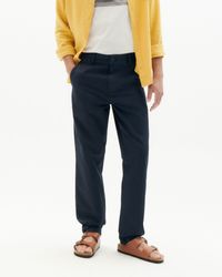 Chino droit en coton bio | marine "navy chino pants"