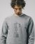 Sweat gris à imprimé en coton bio - how to moka