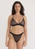 Culotte en matière recyclée | noir "mesh tanga briefs - black" - Organic Basics
