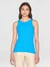 Débardeur côtelé en coton bio | bleu "racer rib top malibu blue" - Knowledge Cotton Apparel