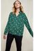 Blouse verte à motifs en tencel - jocelyn