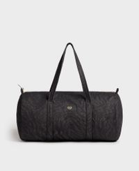 Sac bowling en coton bio | noir imprimé "dafne bowling bag"