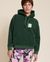 Sweat à capuche polaire en matière recyclée | vert "mother nature vert nuit"