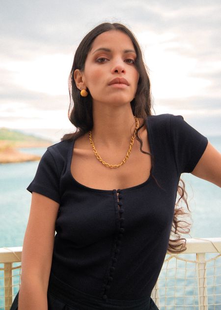 Top vera noir - Bonjour Demain