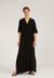 Robe longue noire en tencel - viktoriaa