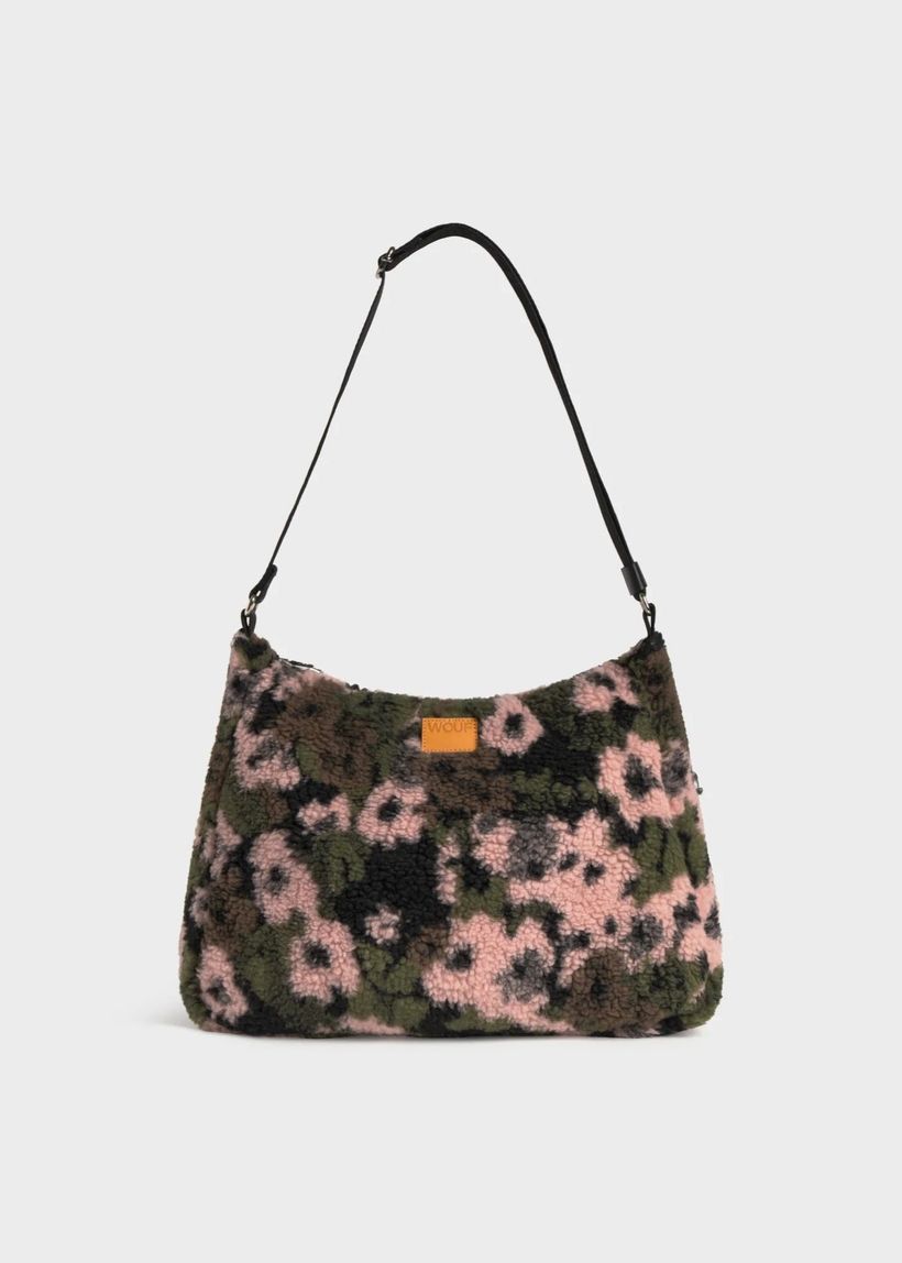Sac épaule en matières recyclées | multicolor "margot hobo bag - margot" - Wouf