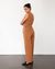 Combinaison en coton bio | marron "jumpsuit - caramel brown" - Rotholz