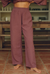 Bas de pyjama en coton biologique | violet "mimosa"