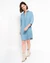 Robe chemise en tencel | denim bleu clair "mara dress light blue" - Kuyichi