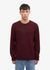 Pull col rond bordeaux en laine mérinos recyclée - oxblood red - Colorful Standard