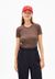 T-shirt côtelé en coton bio | marron "kardaa - toasty tan" - Armedangels
