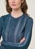 T-shirt manches longues en coton bio | bleu "ombre blue brisa top - multicolor" - Thinking Mu