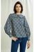 Blouse fleurie en coton bio - v&a millefleur