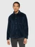 Surchemise en coton bio et matière recyclée | marine "corduroy overshirt total eclipse"