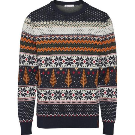 Pull à motifs en coton bio - xmas knit