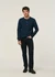 Jean droit en coton bio | noir "gritty jackson black forest" - Nudie Jeans