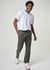 Pantalon en lin bio | vert olive "loose linen pant burned olive" - Knowledge Cotton Apparel