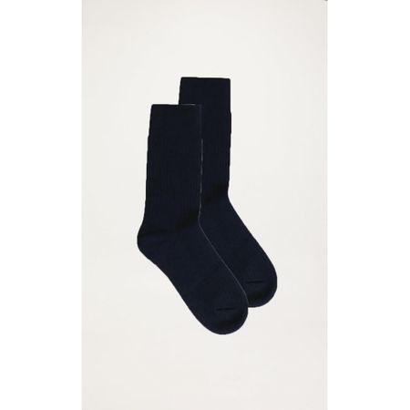 Pack de 2 paires de chaussettes noires en coton bio - linden