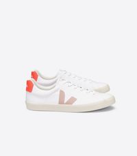 Baskets esplar canva white babe orange fluo