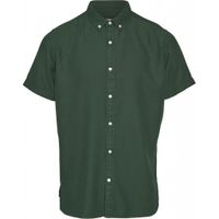 Chemise à manches courtes vert forêt en tencel et coton bio - larch