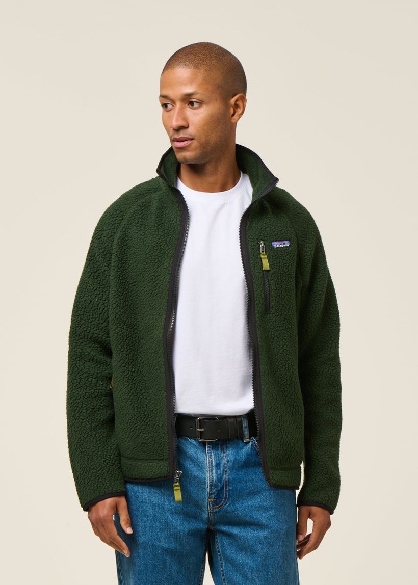 Veste polaire en matière recyclée | vert "retro pile jkt - olgg" - Patagonia