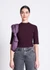 T-shirt côtelé en tencel | aubergine "nina - cherry lacquer"