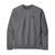 Sweat gris en coton bio et matière recyclée - p-6 label uprisal crew sweatshirt gravel heather - Patagonia