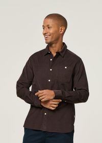 Chemise en velours côtelé | marron "corduroy shirt - chocolate torte"