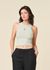 Débardeur en tencel | vert clair "porto - vintage lace" - Jan'n June
