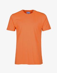 T-shirt orange en coton bio - burned orange