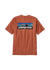 T-shirt en coton bio et matières recyclées | rouille "p-6 logo responsibili-tee - redtail rust"