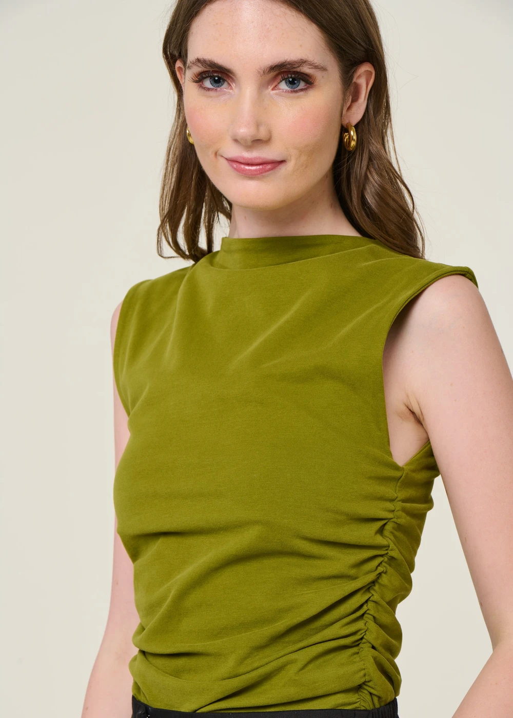 Top en coton bio | olive &quot;rafo - woody olive&quot; Jan&#39;n June