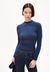 Sous-pull côtelé en coton bio | bleu "alaania faded indigo"