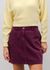 Jupe en coton biologique | violet "corduroy short skirt grape - grape"