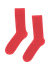 Chaussettes en coton biologique | rouge "women classic organic sock - red tangerine"