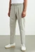 Pantalon droit en coton bio et lin | gris "max reed linen"