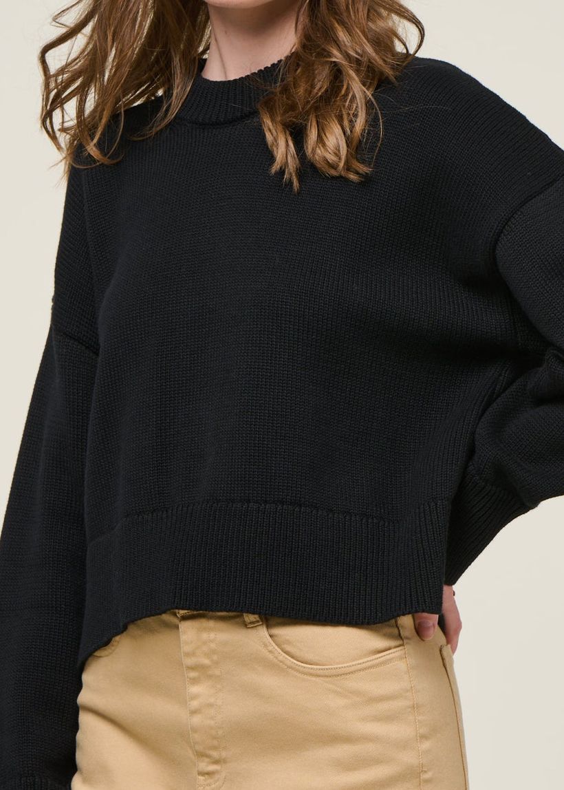 Pull en coton bio | noir "yagmur" - Jan'n June