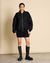 Blouson bomber oversize en coton bio | noir "naro - black"