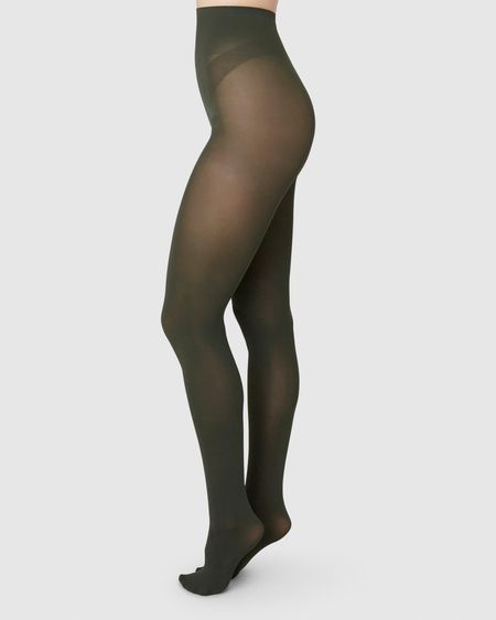 Collants en matières recyclées | vert "olivia premium tights"