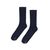 Chaussettes hautes marines en coton bio - navy blue - Colorful Standard - 1