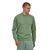 Sweat vert en coton bio - crewneck sweatshirt sedge green